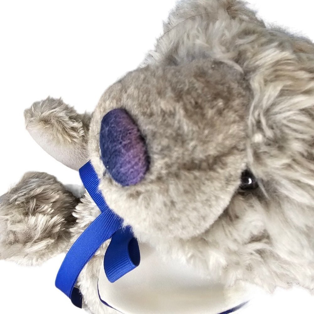 90s 15" Jointed Gray Teddy Bear Plush Stuffed Animal Sailor Nautical Soft - Picture 3 of 9